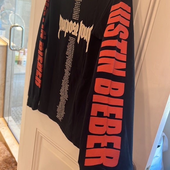 Justin Bieber Purpose Tour Long Sleeve T- shirt - Picture 5 of 6